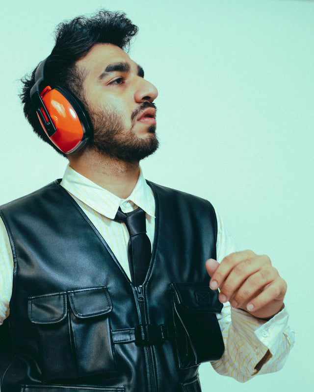 Utility 5 Pocket Leather Vest ( T.NOIR )