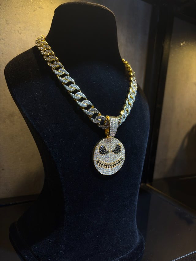 Golden Grin Cuban Chain