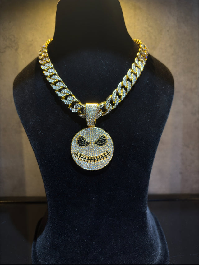 Golden Grin Cuban Chain