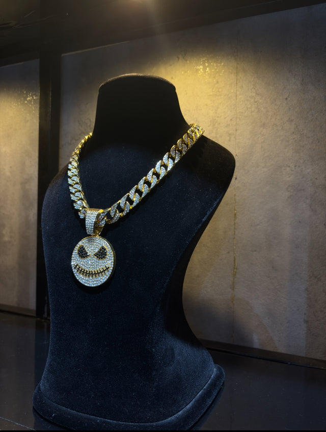 Golden Grin Cuban Chain