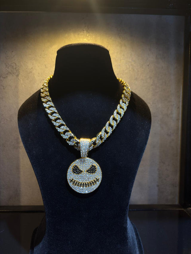 Golden Grin Cuban Chain